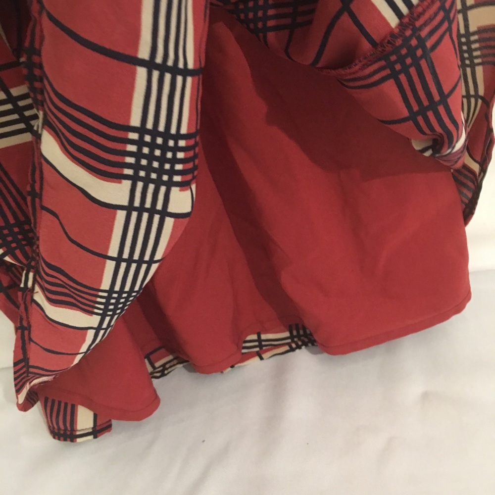 Banana Republic Red & Black Striped Dress NWOT - Picture 6 of 7